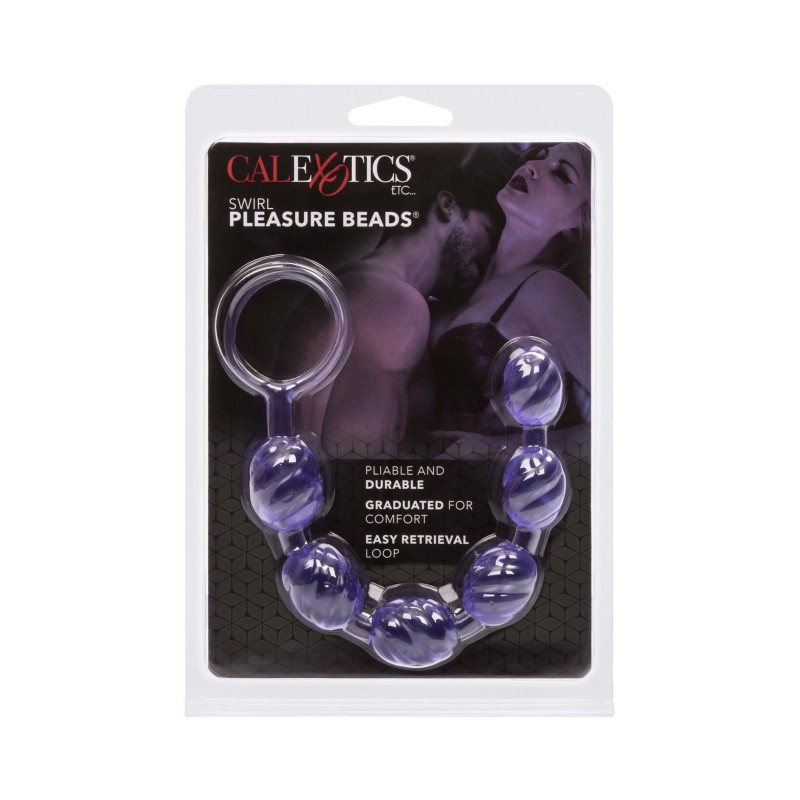 Plug/kulki-SWIRL PLEASURE BEADS PURPLE